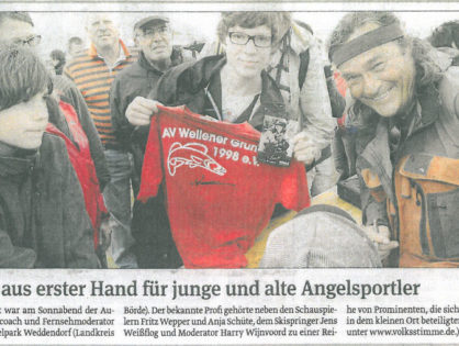 Volksstimme Magdeburg, Sachsen-Anhalt-Seiten, 18.06.2012: Profi-Tipps aus erster Hand für junge und alte Angelsportler