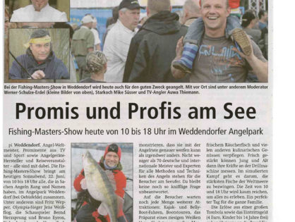 Altmark Zeitung, 22.06.2013: Promis und Profis am See