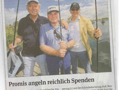 Magdeburger Volksstimme, 24.06.2013: Promis angeln reichlich Spenden