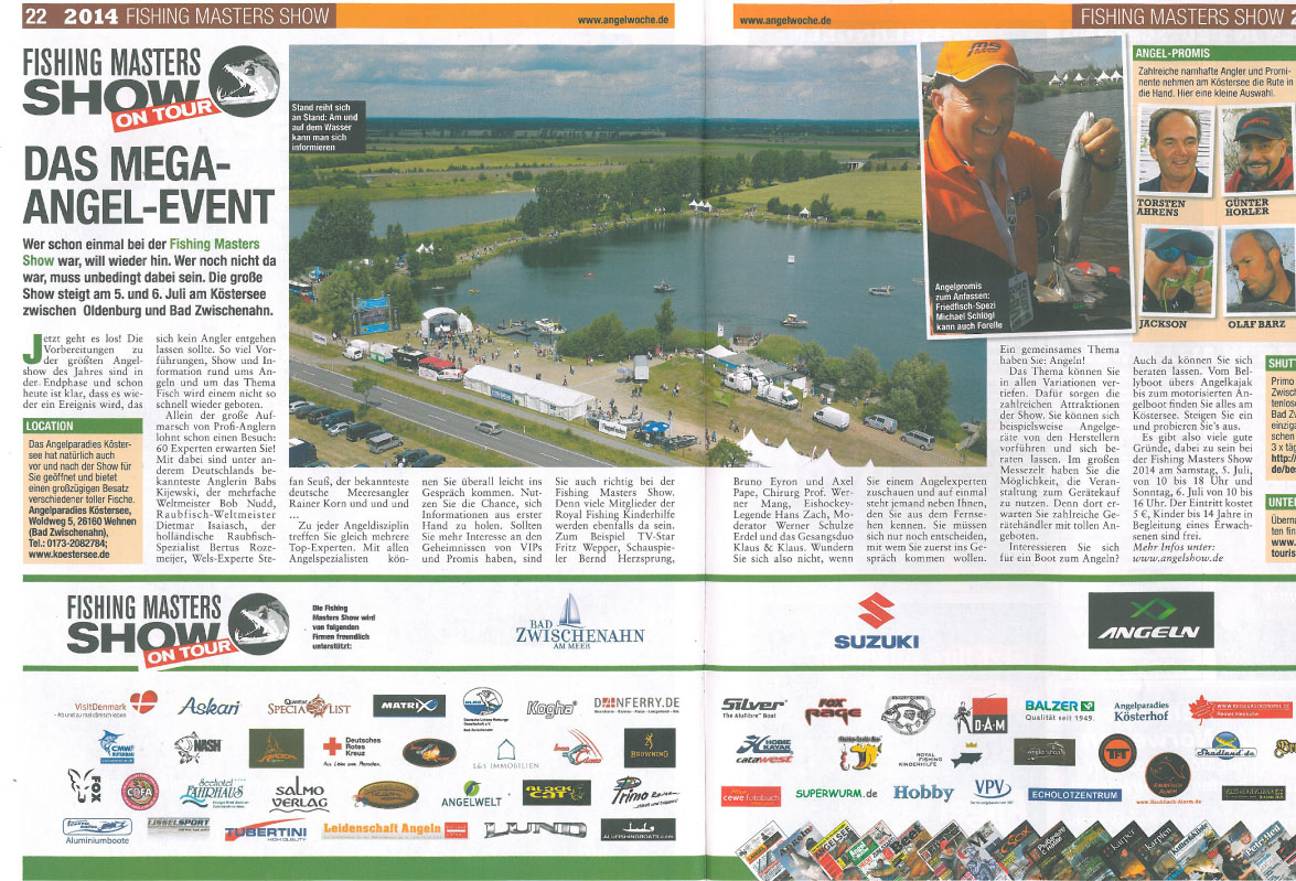 Fishing Masters Show On Tour Das mega Angel-Event