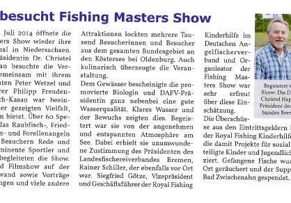 DAFV besucht Fishing Masters Show