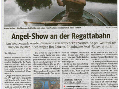 Angel-Show an der Duisburger Regattabahn