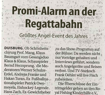 Promi-Alarm an der Regatta-Bahn