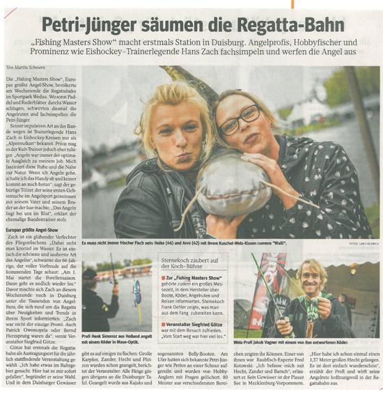 Petri-Jünger säumen die Regattabahn