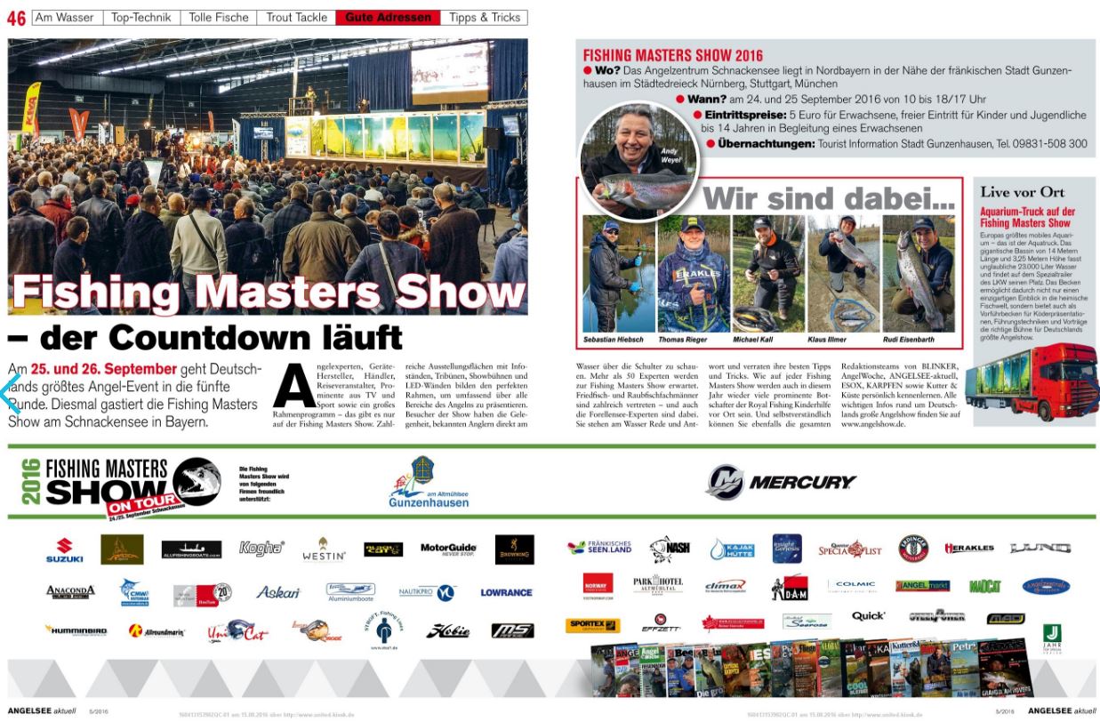 Fishing Masters Show – der Countdown läuft