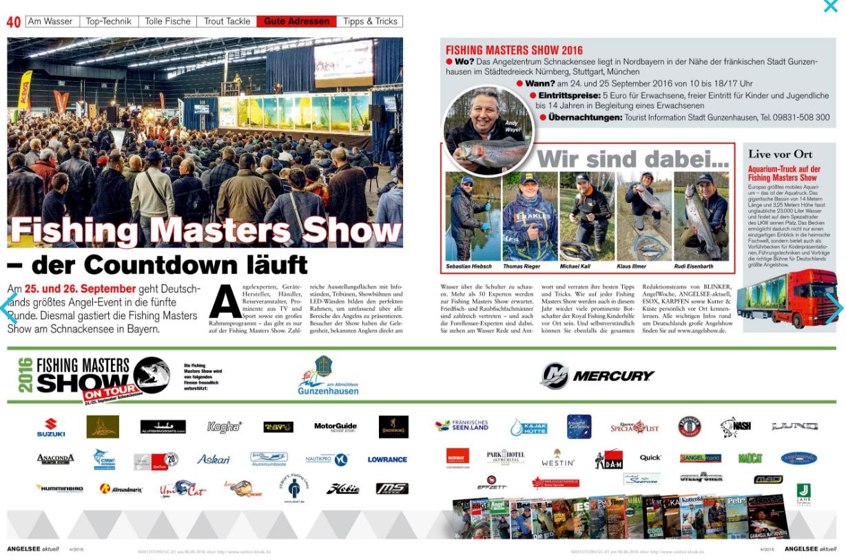 Fishing Masters Show – der Countdown läuft