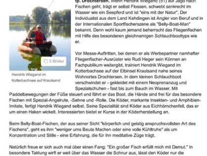 Senkrecht im Wasser und die Hände frei