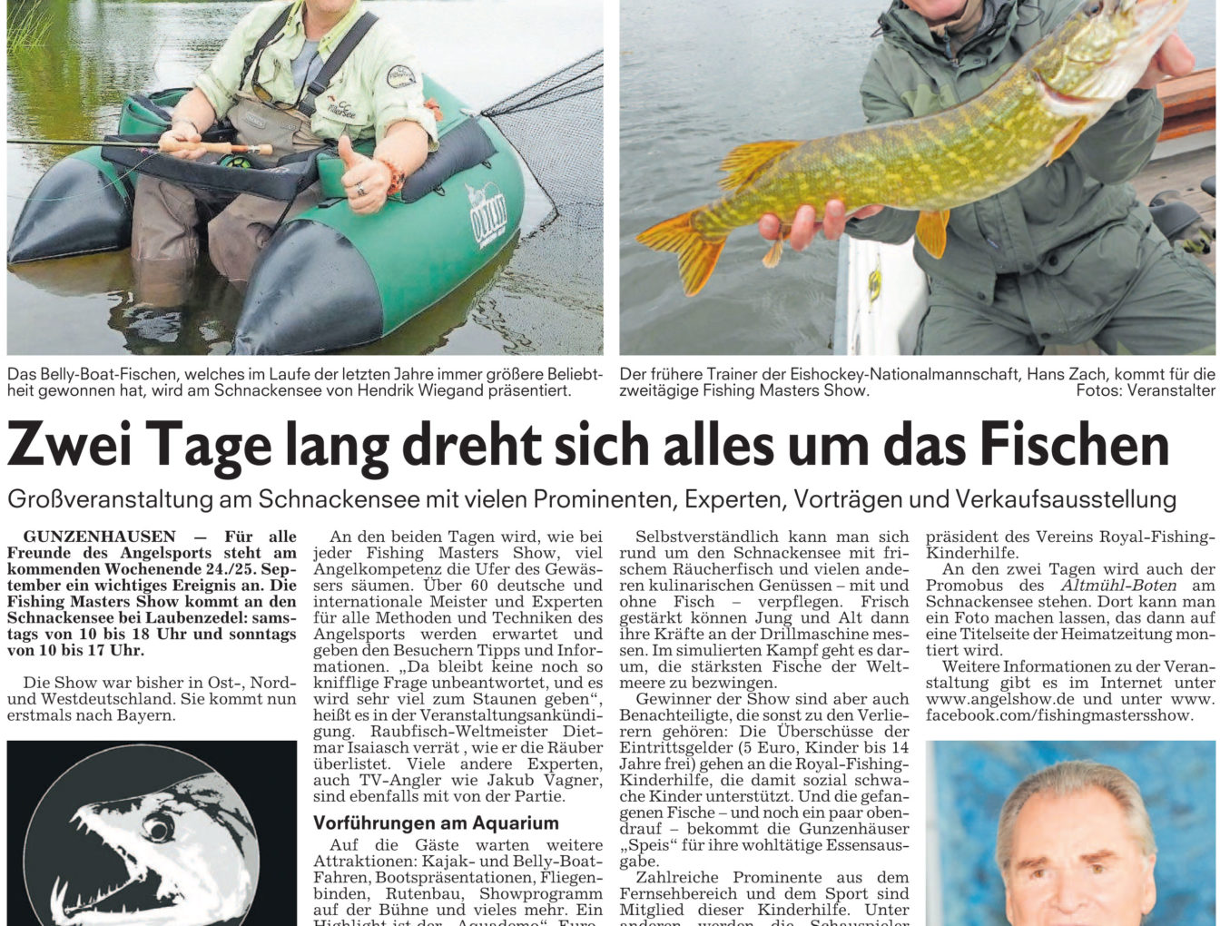 Zwei Tage lang dreht sich alles um das Fischen