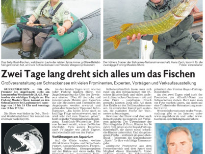 Zwei Tage lang dreht sich alles um das Fischen