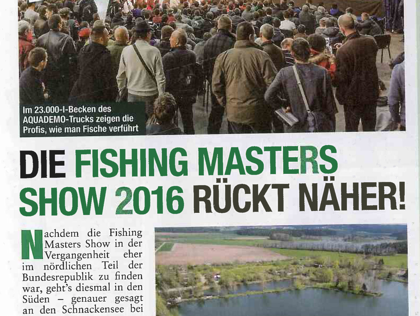 Die Fishing Masters Show 2016 rückt näher