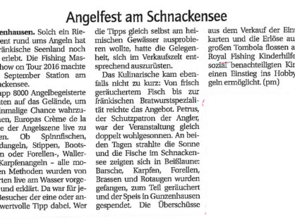 Angelfest am Schnackensee