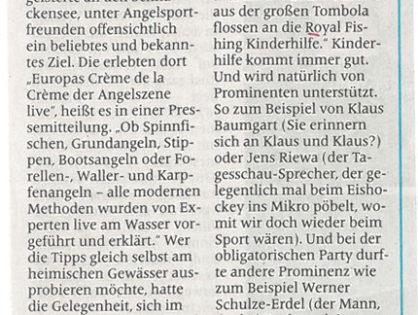 Wunderbare Welt des Sports – Petri Heil!