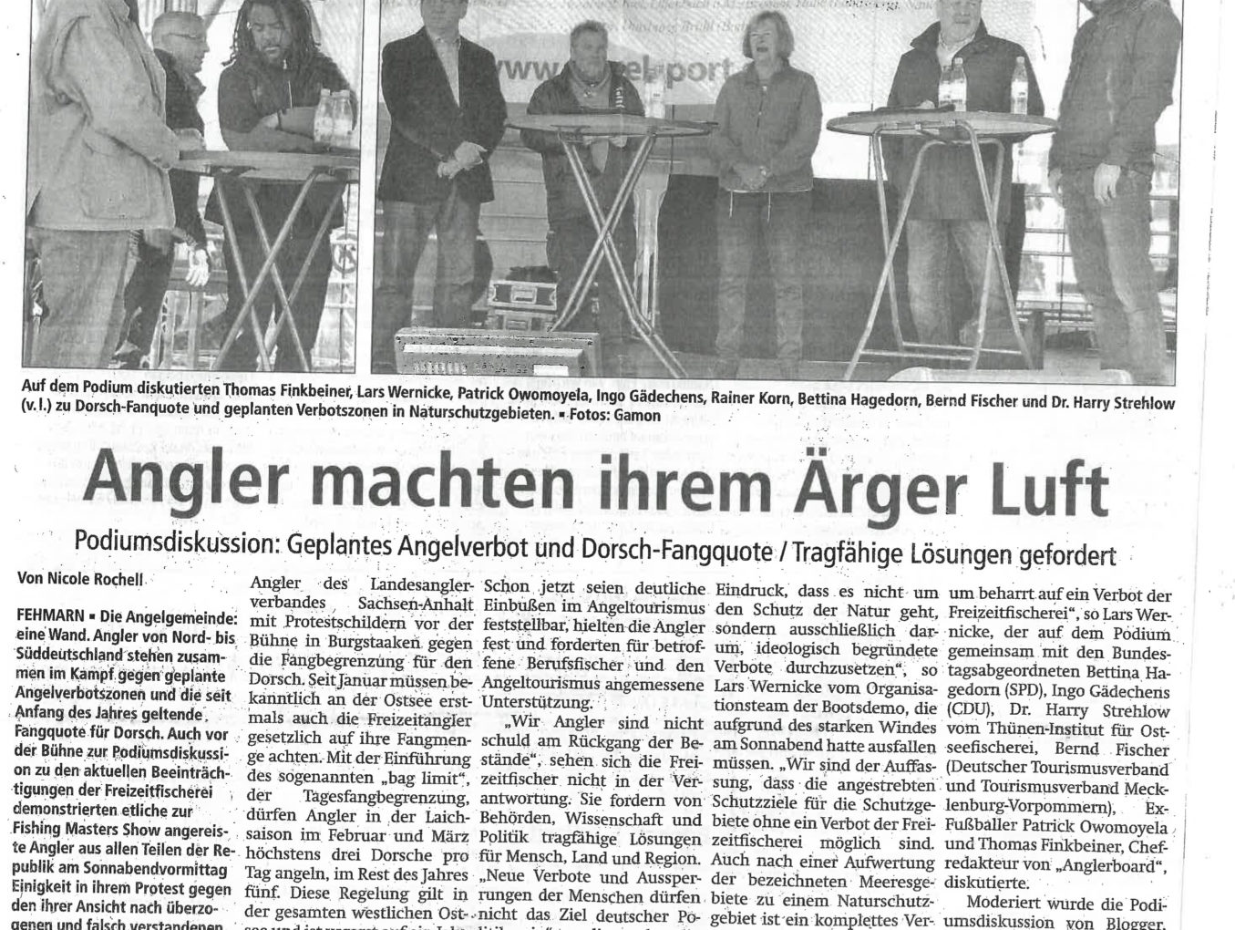 Angler machten ihrem Ärger Luft