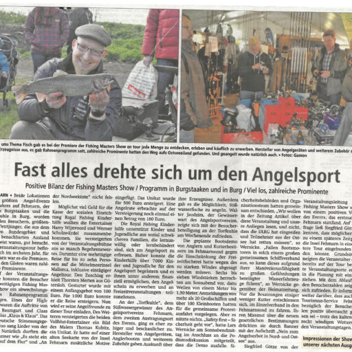 Fast alles drehte sich um den Angelsport