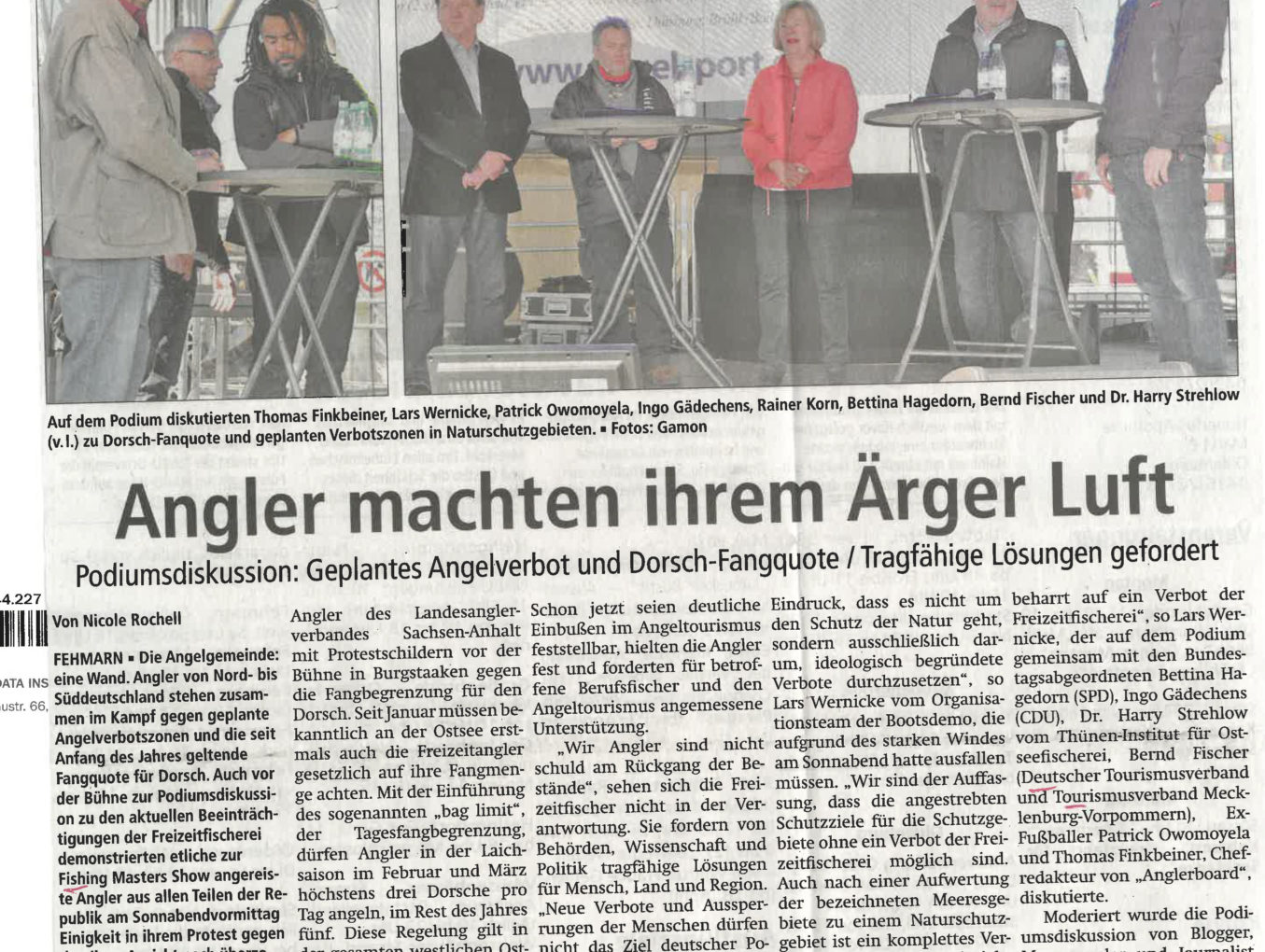 Angler machten ihrem Ärger Luft