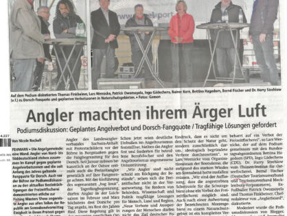 Angler machten ihrem Ärger Luft