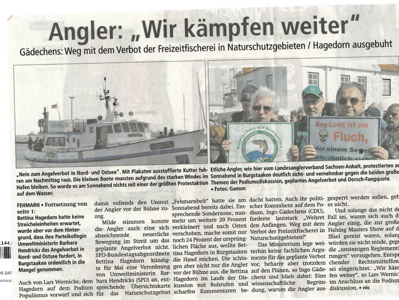 Angler: Wir kämpfen weiter