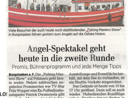 Angel-Spektakel geht heute in die zweite Runde