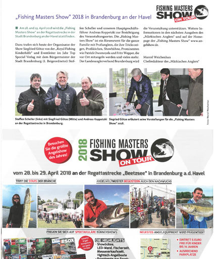 "Fishing Masters Show" 2018 in Brandenburg an der Havel