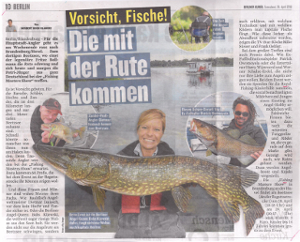 Vorsicht, Fische! Die mit der Rute kommen