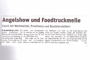 Angelshow und Foodtruckmeile