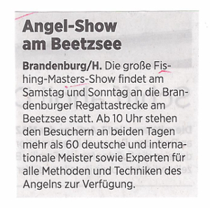 Angelshow am Beetzsee